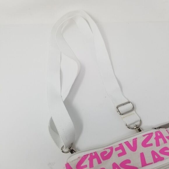 LAS VEGAS PINK WHITE CROSSBODY BAG. BY 777 LUCKY BRAND. - Picture 2 of 9